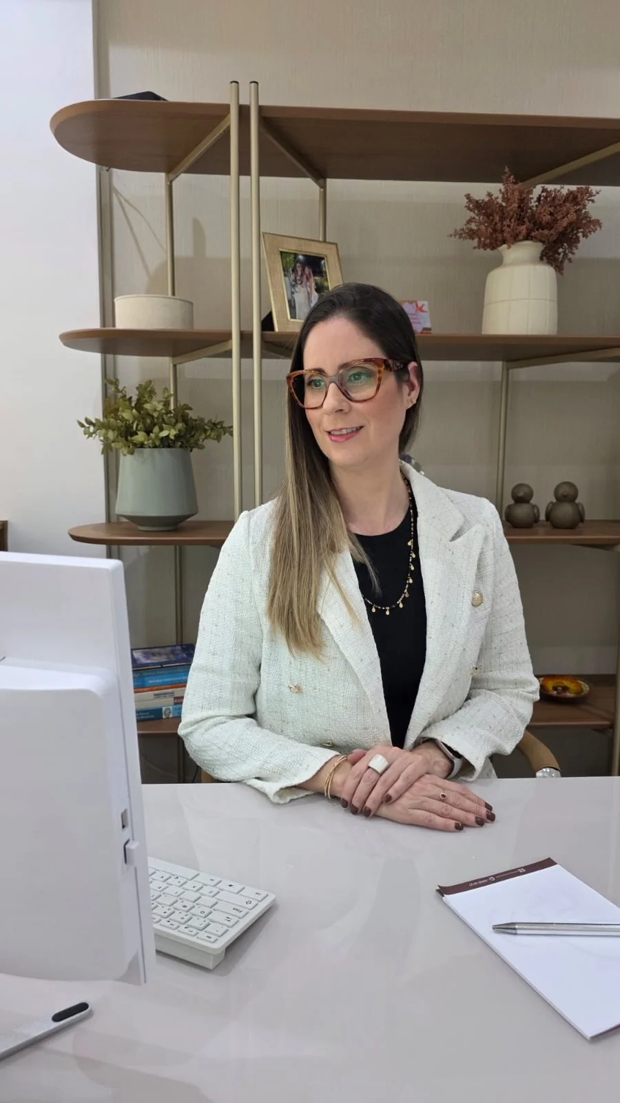 Lúcia Alckmin em seu consultório